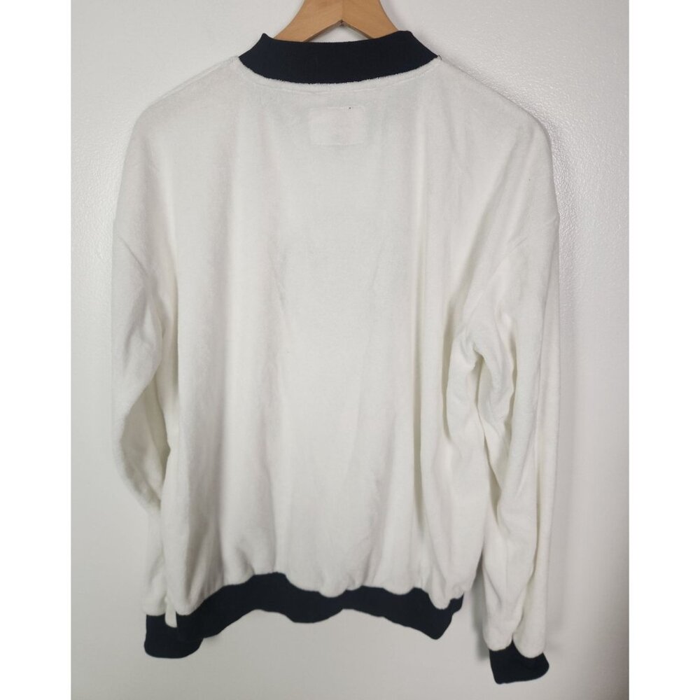 Ellaandemm Women's Sz. M/L Black/White Terrycloth Sweatshirt - Picture 5 of 5